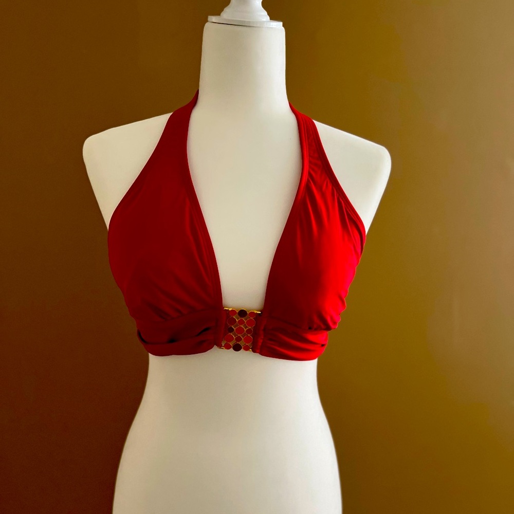 Red bikini top